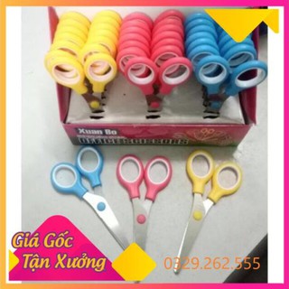 (Siêu Sale)  Kéo cắt giấy mầm non , Kéo thủ công Xuân Bo (1 cái)