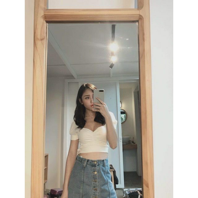 Áo Crotop Nữ - Áo Croptop Nữ Tay Phồng Nhúm Giữa Thun Gân -  Thời Trang Nữ AnAn - CRT11 | BigBuy360 - bigbuy360.vn