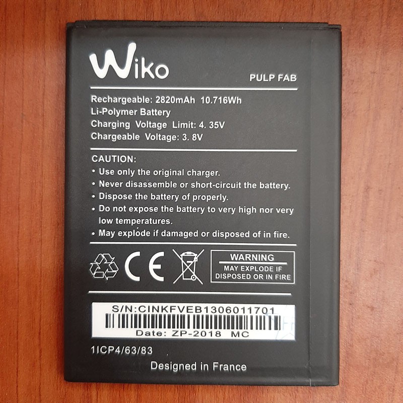 Pin wiko PULP FAB