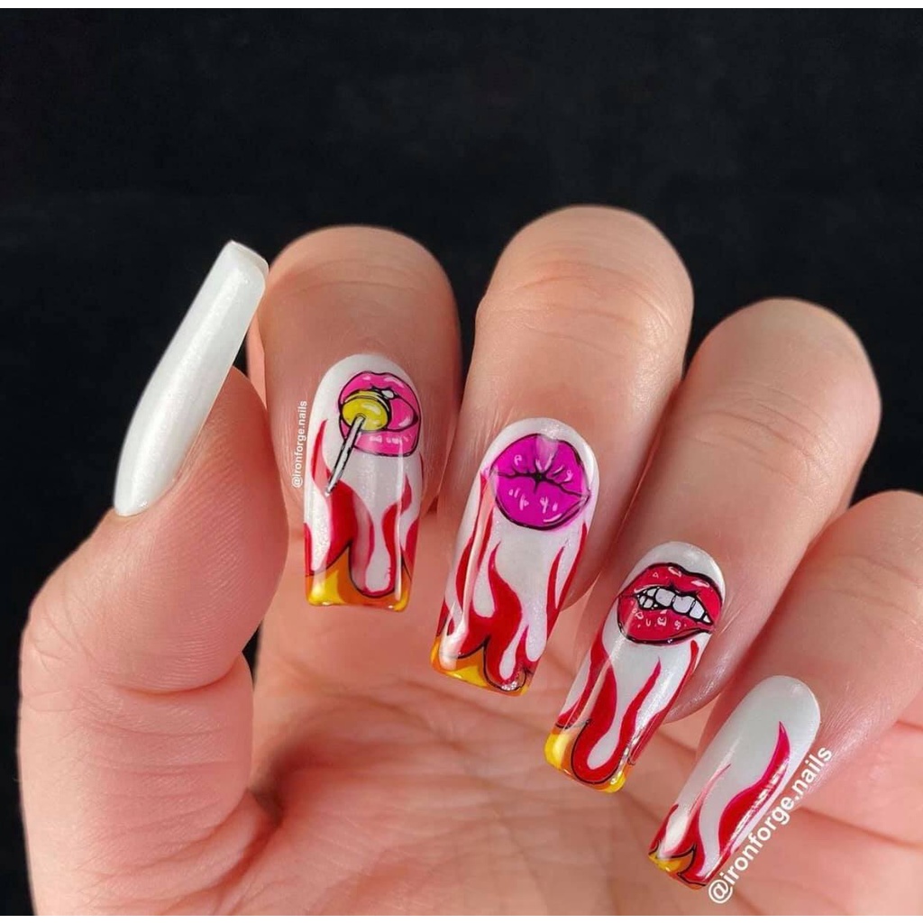 [ĐỒ NAILS] Sticker Dán Móng môi sexy