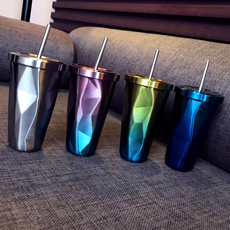 Cốc Đựng Cà Phê 500ml Bằng Thép Không Gỉ 304 Lớp