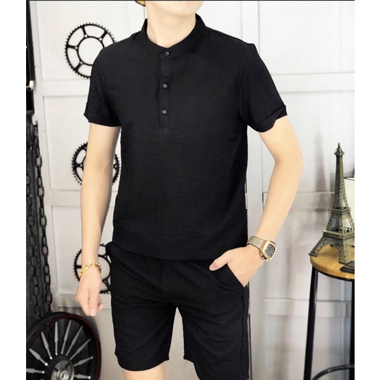 Áo Đũi nam Cổ Tàu Ngắn Tay Nam Cộc Tay Áo Đũi Chất Mát Dáng Trẻ Trung Cao Cấp Hot 2021 - atb shop