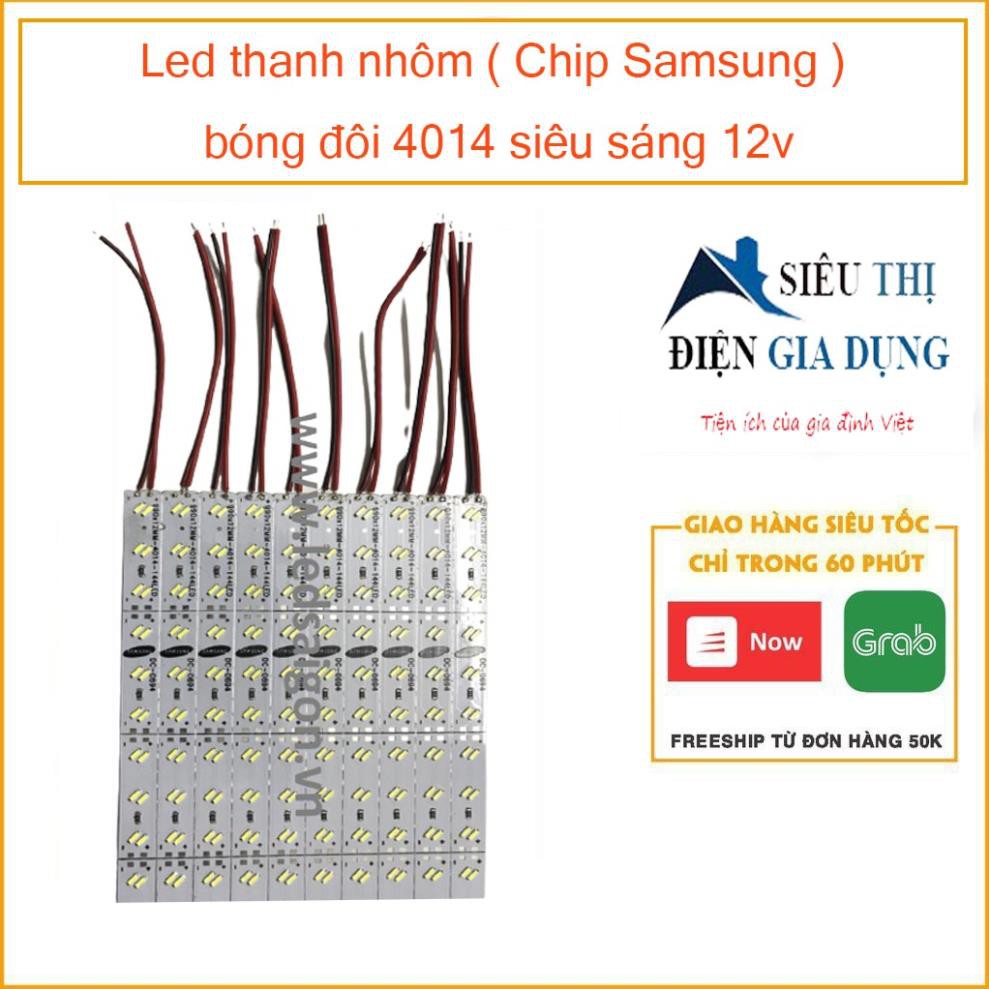 Led thanh nhôm ( Chip Samsung ) bóng đôi 4014 siêu sáng 12v