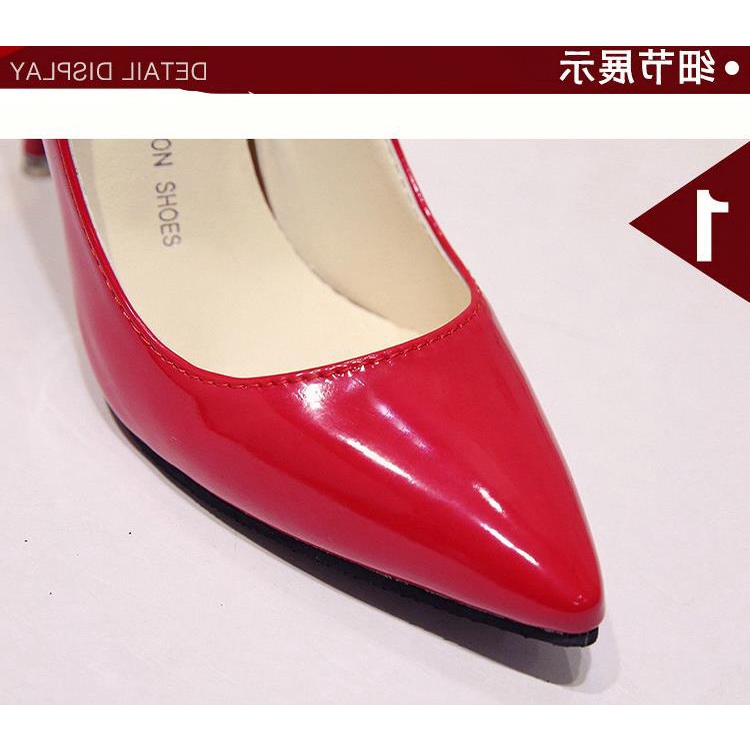 New Blue Sexy Pointed Toe Shoes Nightclub Nude Large Size Stiletto High Heels Red Wedding Shoes Black Work Shoes