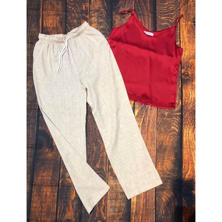 TSN035- Quần Linen suông