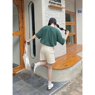Quần Short Nỉ TWENTI Phối Tag