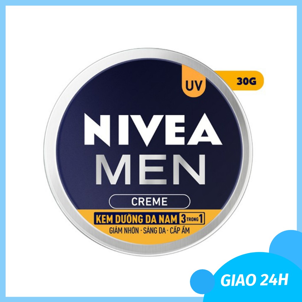 Kem dưỡng nam Nivea Men Creme 3 trong 1 giảm nhờn, làm sáng da và cấp ẩm