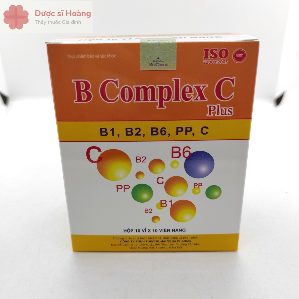 B Complex C Plus - Bổ Sung Vitamin B1 B2 B6 PP C - Giúp Tăng Cường Sức Khỏe Hiệu Quả