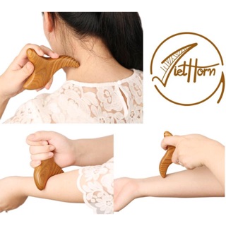 Dụng Cụ day ấn Huyệt Mát xa tam giác Gỗ thơm- Hỗ trợ điều trị bệnh xương khớp