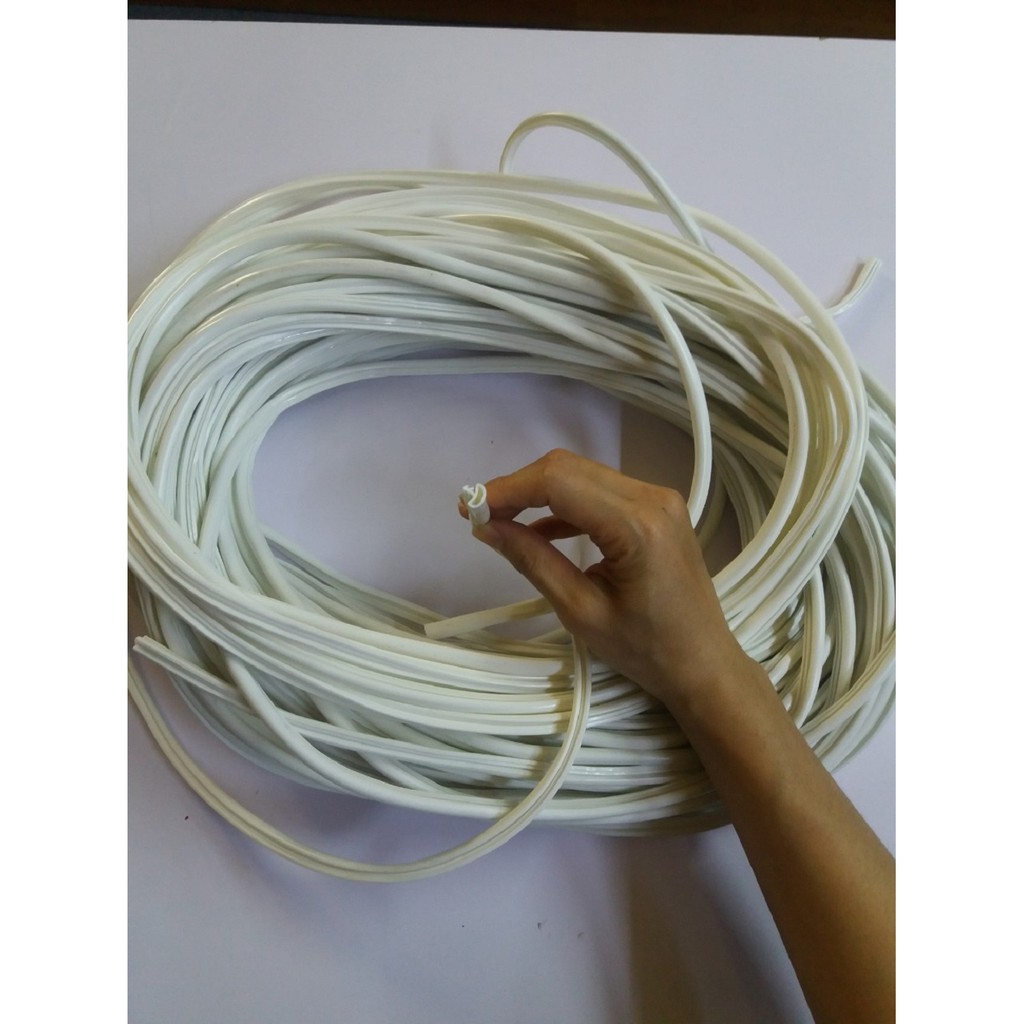 Gioăng (Ron) Cao Su Cửa Gỗ Cuộn 5m màu trắng