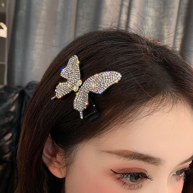 KẸP BƯỚM ĐÍNH ĐÁ TIỂU THƯ SÁNG TRỌNG, HÀNG ĐẸP,HOT TREND PHONG CÁCH HÀN ULLZANG