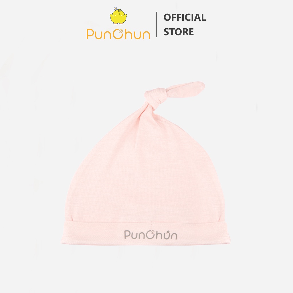 [PUNCHUN] Mũ thóp Punchun hồng cho bé sơ sinh