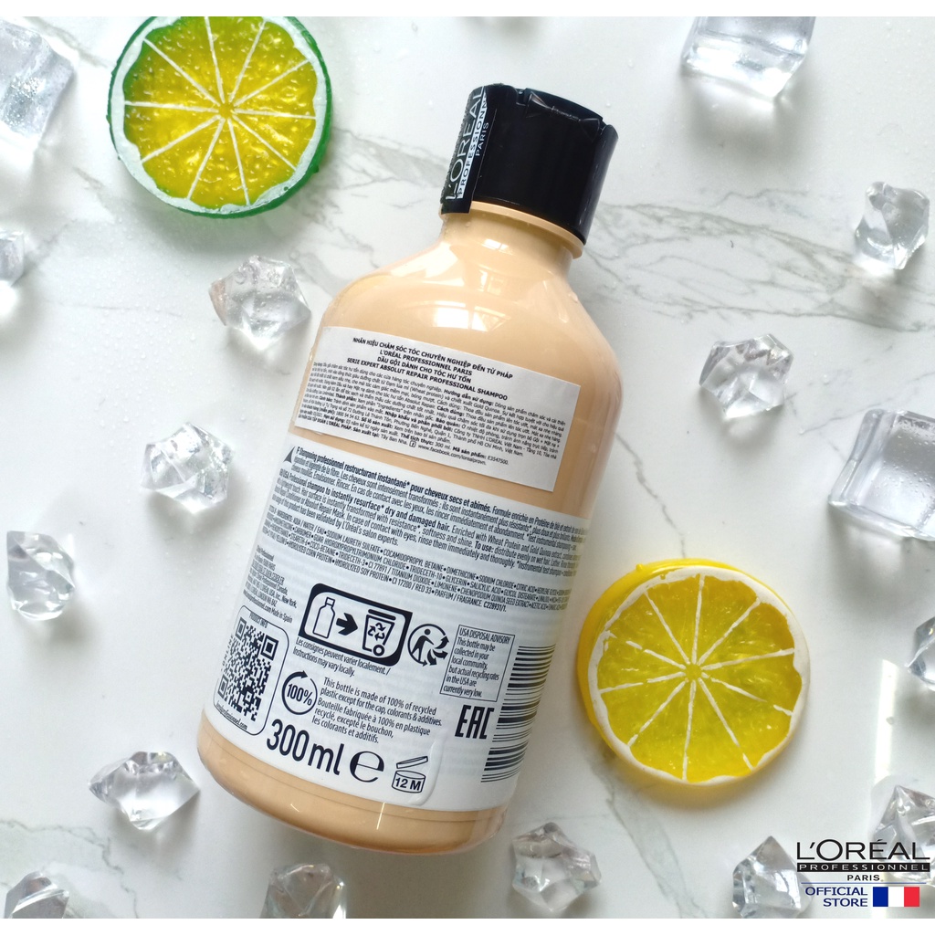 Dầu Gội Xả Phục Hồi Tóc Hư Tổn Loreal Professional - Absolut Repair Gold