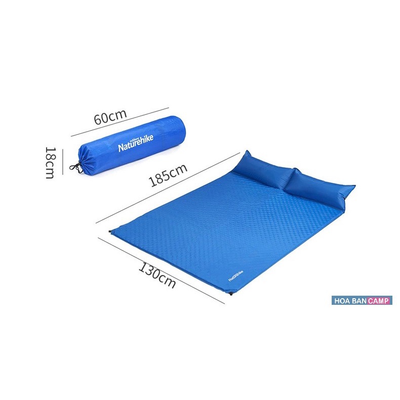 Đệm Đôi Tự Bơm Hơi Kèm Gối NatureHike NH18Q010-D