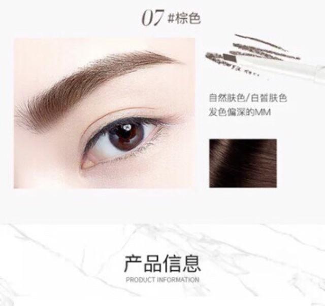 Chì kẻ mày 💖FREESHIP💖 Chì kẻ mày 2 đầu Lameila Nội địa Trung Vỏ trắng | BigBuy360 - bigbuy360.vn