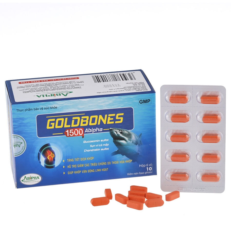 Viên Uống Dưỡng Khớp GOLDBONES Với Glucosamin 1500mg – Chuẩn Hàm Lượng Khuyến Cáo Cho Khớp