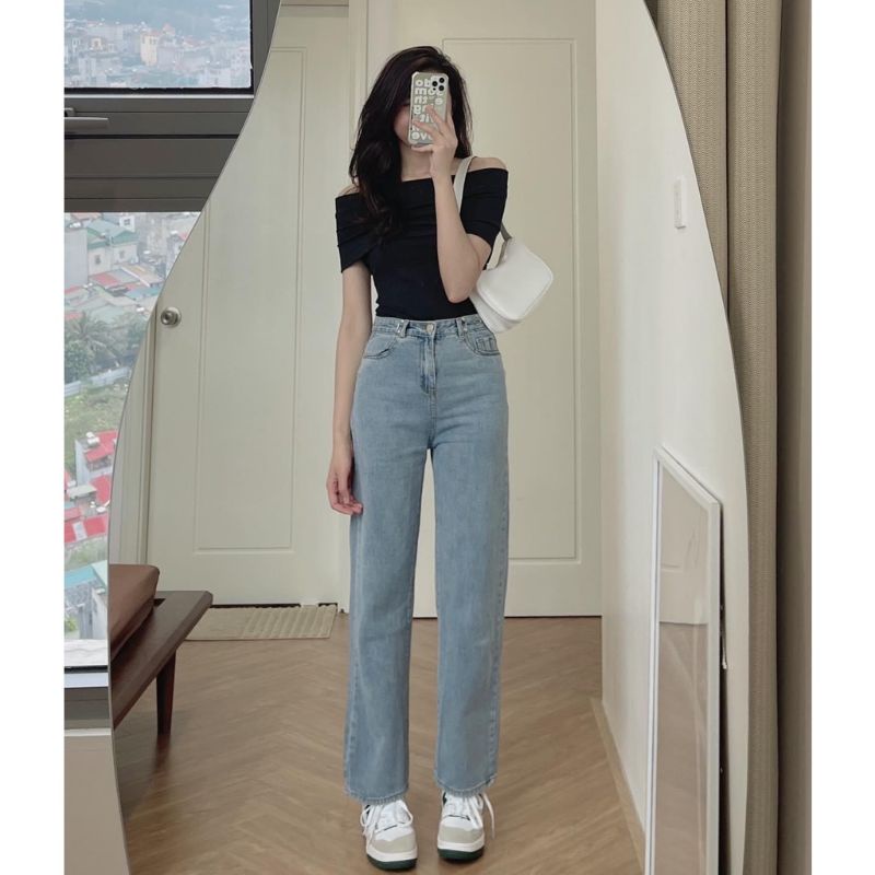 Áo trễ vaii.thun nữ , body ,dễ thương dễ phối đồ đen trắng hiện đại trẻ trung teen tôn dáng dễ thương