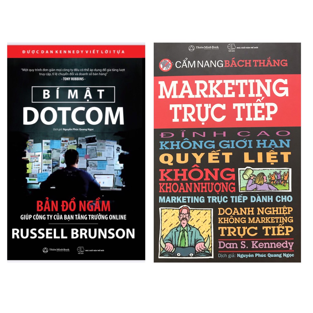 Sách - Combo Bí mật Dotcom ( tái bản 2021 ) + Cẩm nang bách thắng Marketing trực tiếp