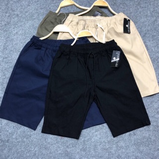Quần short lưng thun ngang gối