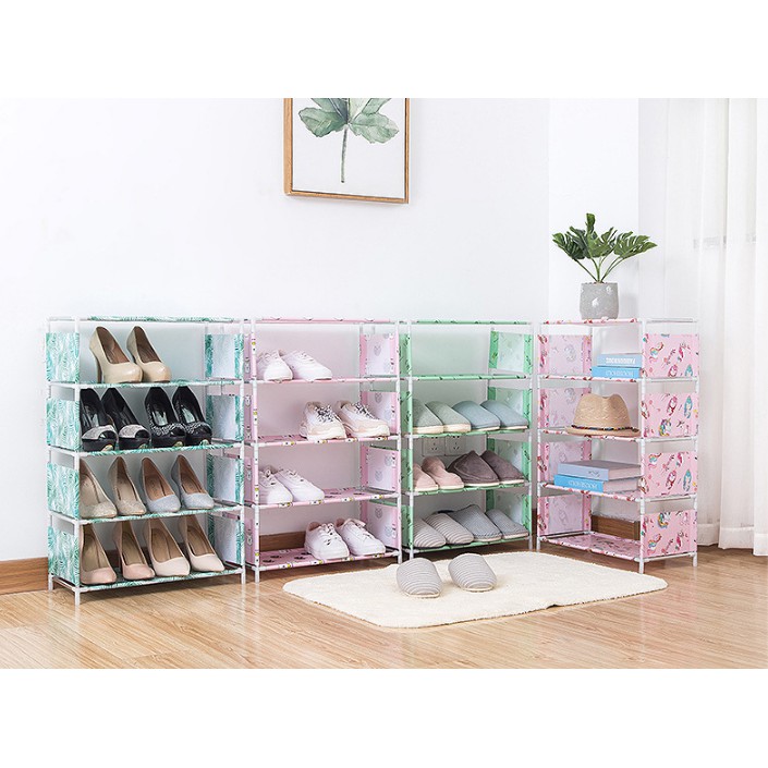 Kệ để giày dép 4 tầng nhiều hình ngộ nghĩnh