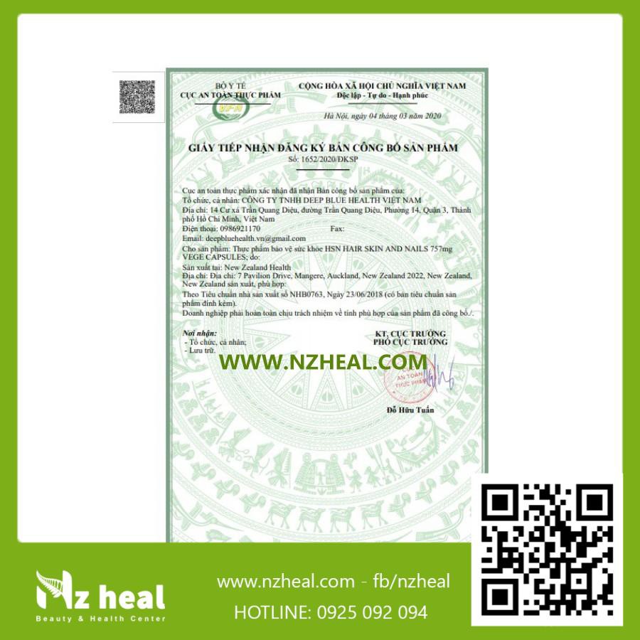 Viên uống HSN Deep Blue Health dưỡng ẩm sáng da dưỡng tóc móng | Thế Giới Skin Care