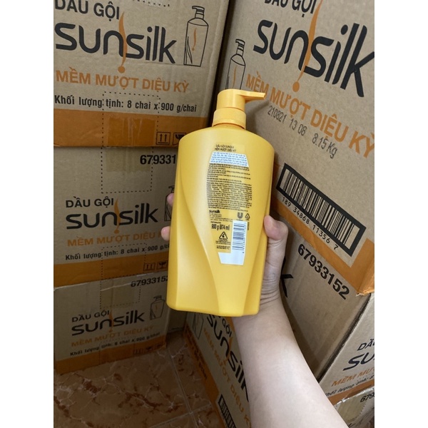 Dầu gội sunsilk 900g đen và vàng