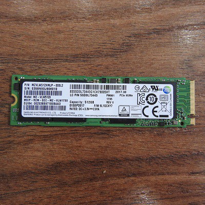 Ổ Cứng SSD 256Gb Samsung 961 Chuẩn M.2 2280 PCle NVMe