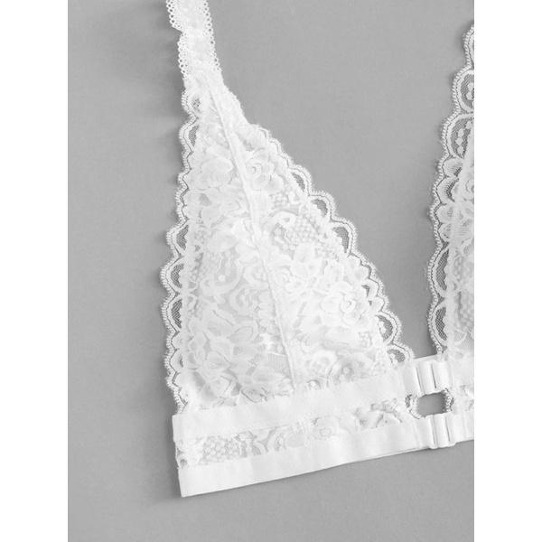 Set bộ lót ren cao cấp khuy cài trước, không gọng, không mút siêu mềm mại và quyến rũ ClaraChip