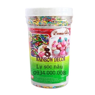 Cốm màu premier win hũ 500g - ly sóc nâu