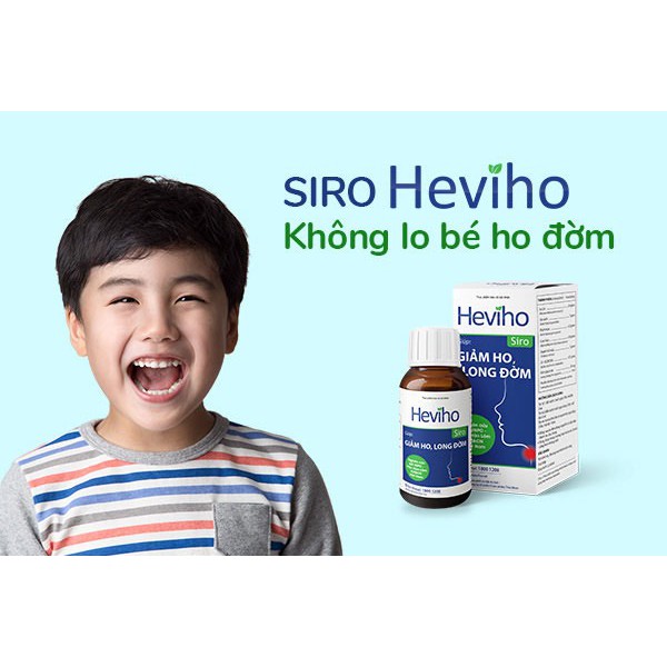 Siro Heviho 100ML Hỗ Trợ Giảm Ho Đau Rát Họng Long Đờm Cho Bé