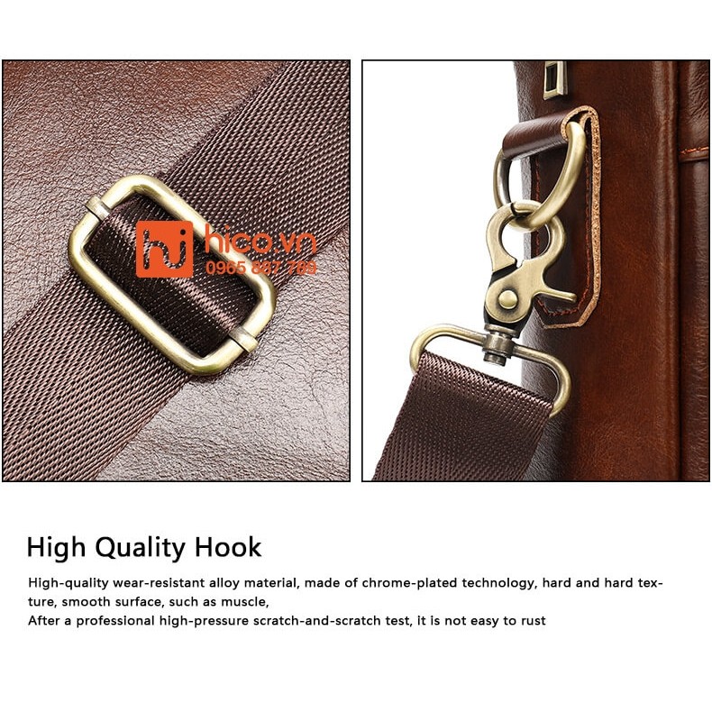 Cặp Xách Công Sở Da Bò T155 – Nâu – Dành Cho Quý Ông Thành Đạt | BigBuy360 - bigbuy360.vn