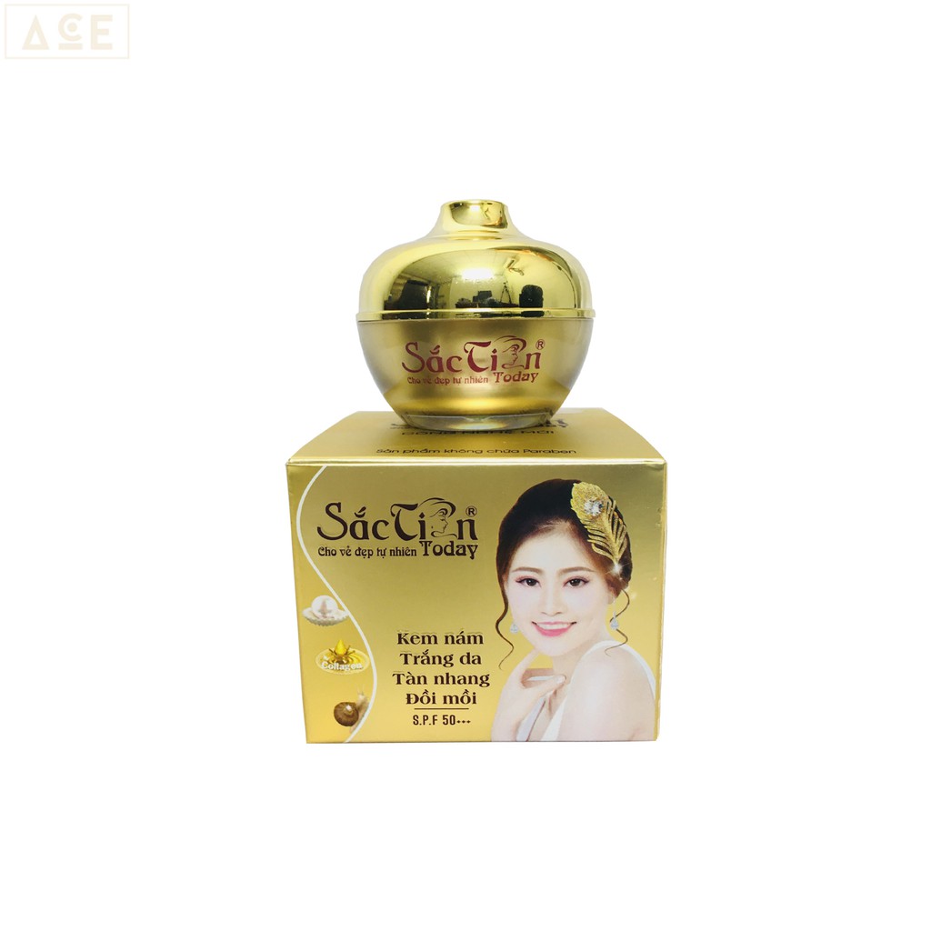 Kem nám, tàn nhang, đồi mồi - Sắc tiên today (8g) ( MUA 2 HỘP TẶNG 1 CHAI SERUM NÁM 10ML SẮC TIÊN )