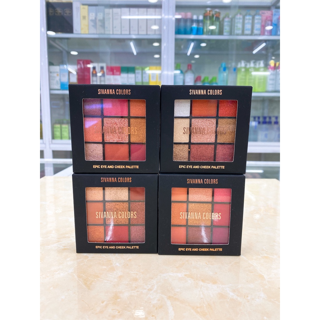 Bảng Phấn Mắt & Má Hồng SIVANNA COLORS Epic Eye And Cheek Palette HF4034