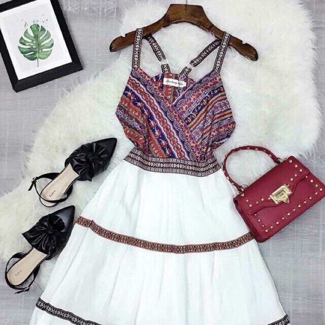 🎀 TS- MAXI THỔ CẨM ĐẮP CHÉO🎀