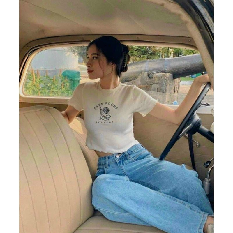 ÁO CROPTOP SAKE POCHE Có VIDEO - A3SAKE | BigBuy360 - bigbuy360.vn