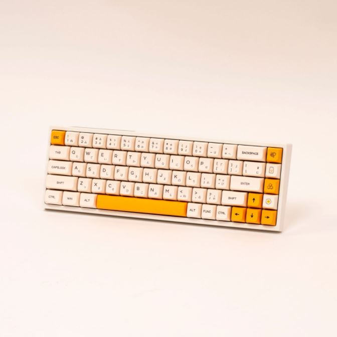 KEYCAP XDA THICK PBT HONEY & MILK 137 PHÍM CHO BÀN PHÍM CƠ CỦA EZPC