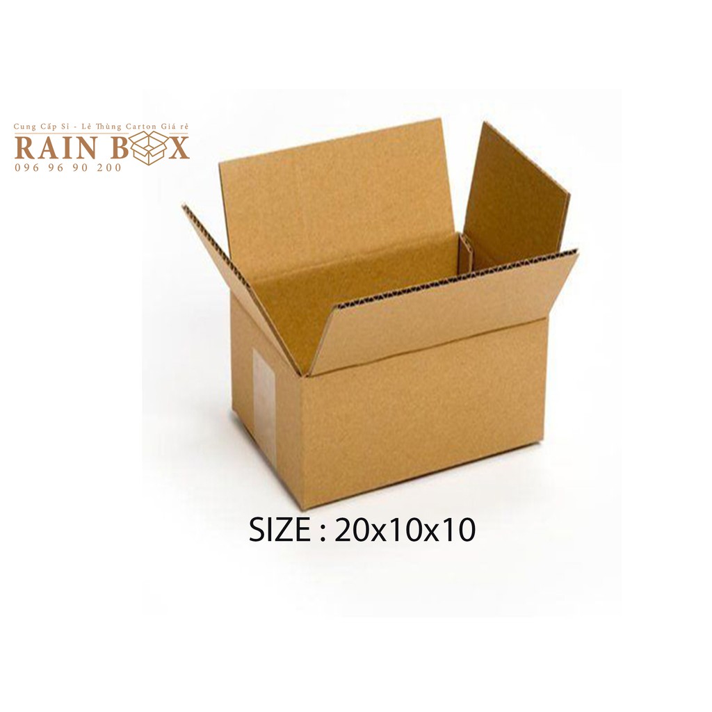 Combo 50 thùng - kich thước 20×10×10 - không in 3 lớp