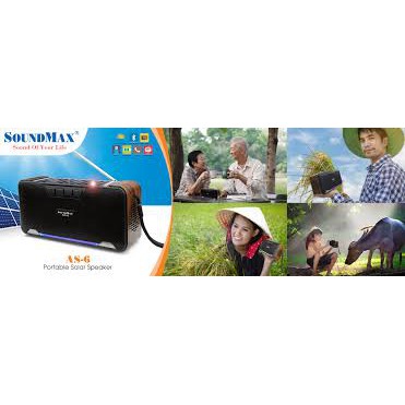 Loa Bluetooth SoundMax AS-6 10W -Hàng chính hãng Bảo Hành 1 Năm