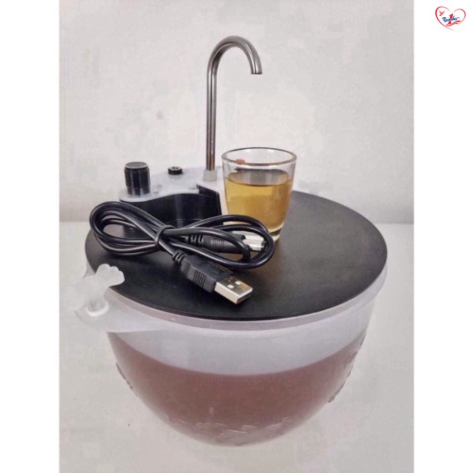 Máy rót rượu tự động - bình rót rượu cảm ứng | Tặng Kèm 6 Ly Thủy Tinh