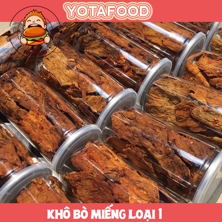 Khô bò miếng loại 1 siêu ngon ( Thơm ngon đậm vị ) | hủ pet 300gr | Yotafood