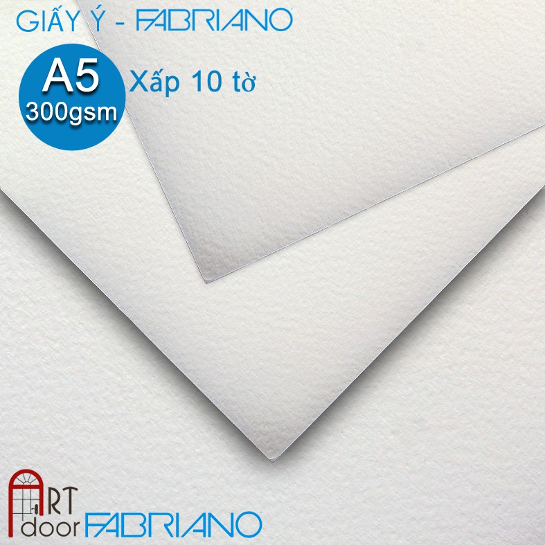 [ARTDOOR] Giấy vẽ màu nước Ý FABRIANO 300gsm (smooth)