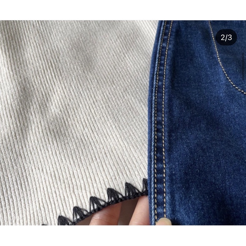 2hand_Áo gile len nhung