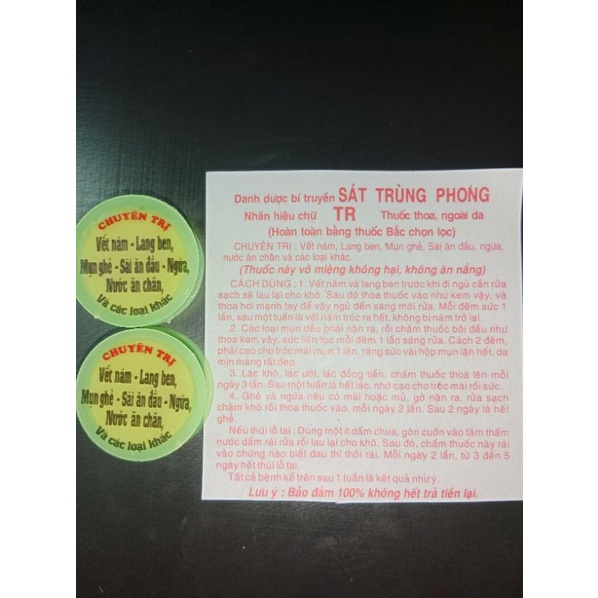 Kem bôi vết nám lang ben mụn ghẻ sài ăn đầu nước ăn chân và các loại mụn