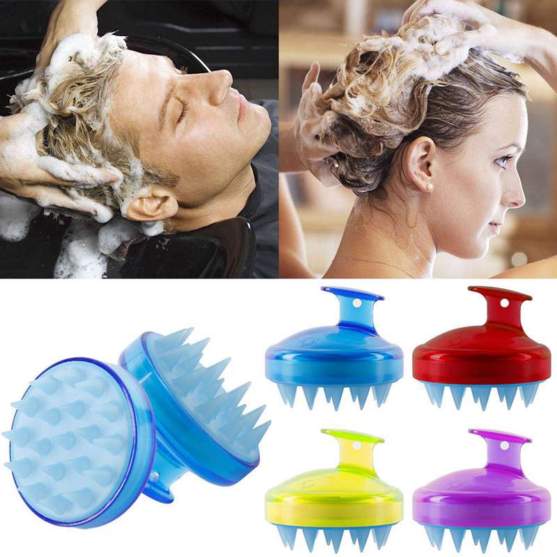Lược massage da đầu bằng silicon tiện dụng