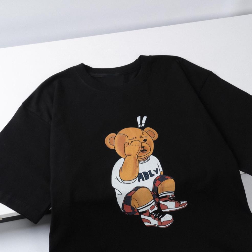 Áo Thun Tay Lỡ ADLV  Gấu, Form rộng oversize, áo phông unisex, chất liệu Cotton - KKIM Shop