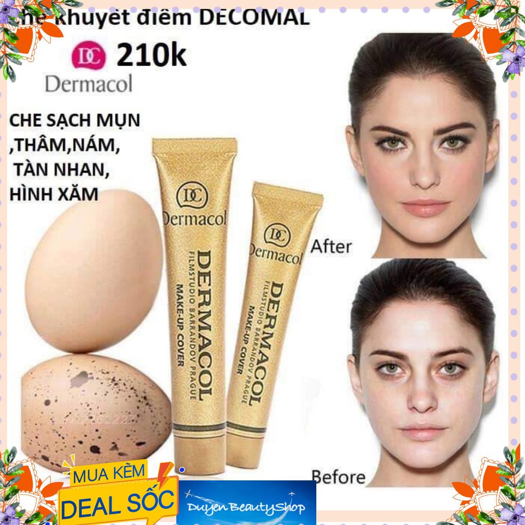 Kem che khuyết điểm Dermacol Make-up Cover chuẩn Auth Beauty