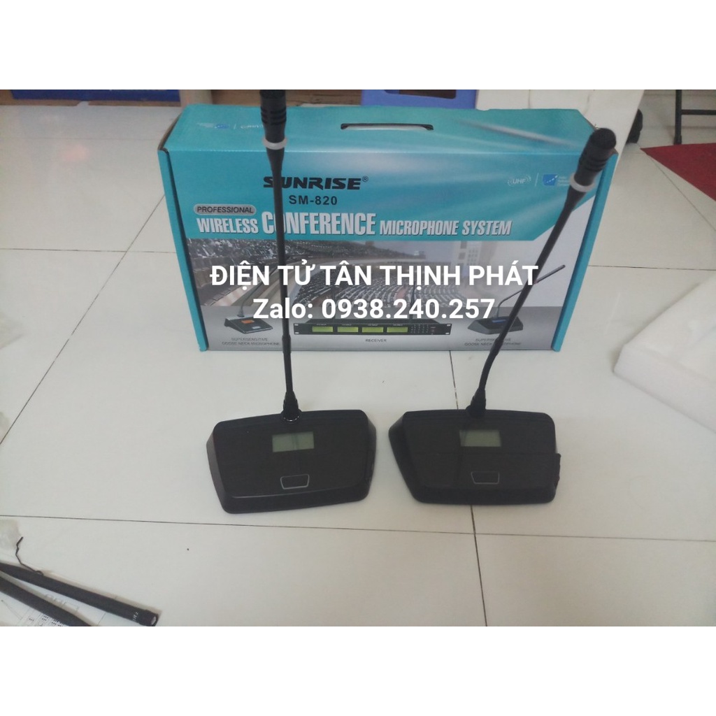 Micro hội nghị không dây Sunrise SM-820- sunrise sm 820 -micro hội nghị sunrise sm820