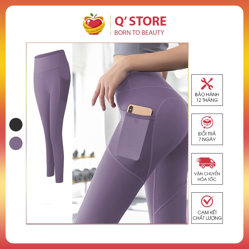 Quần Legging Nữ Nâng Mông HOT Co Giãn 4D, Túi Xinh Siêu Hot Chất Đẹp, Siêu Bền, Mặc Cực Thích