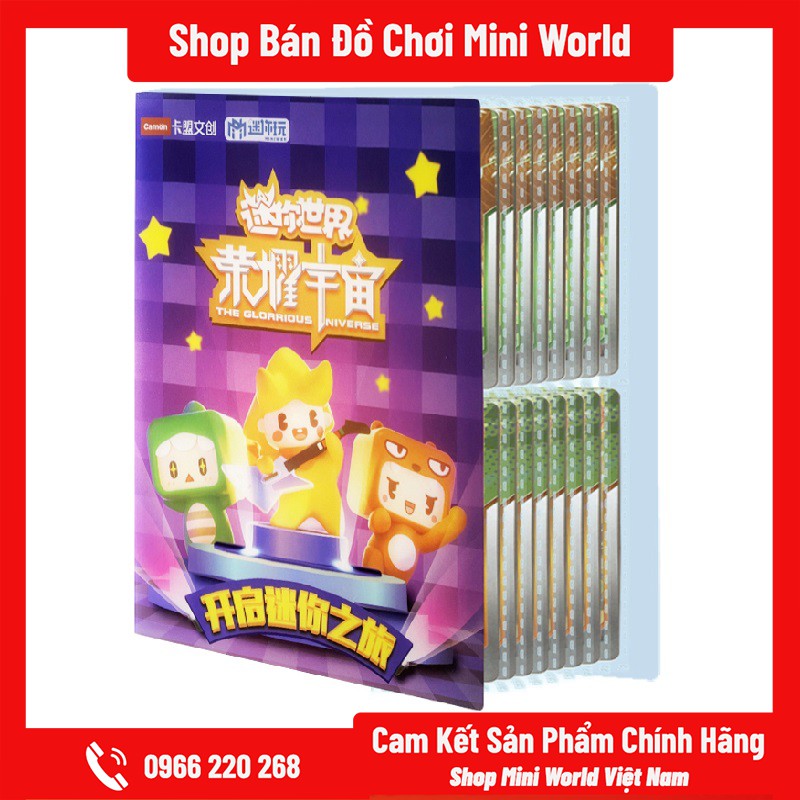 Album Đựng Thẻ Bài Mini World [80 Ngăn Chứa Thẻ Bài]