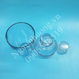 Bình lắc pha chế Cocktail Shaker 500ml vạch chia in đậm